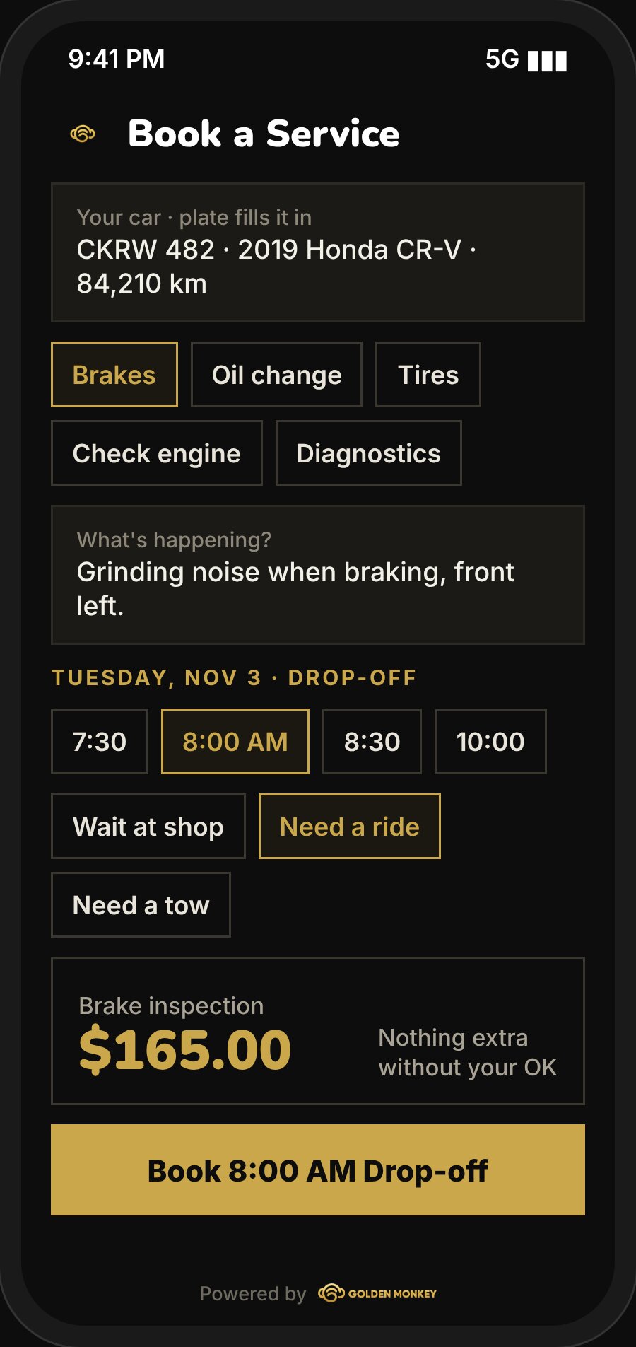 Book a service